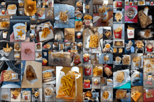 French Fries Collage