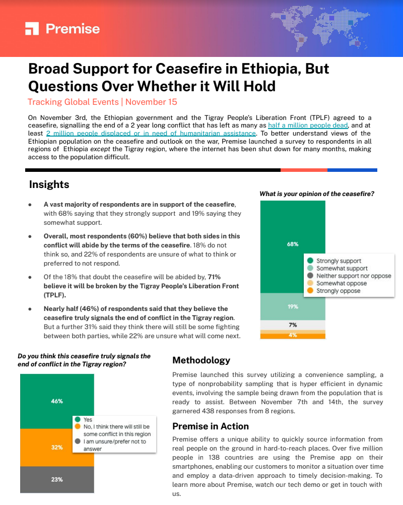 Broad Support for Ceasefire in Ethiopia, But Questions Over Whether it Will Hold