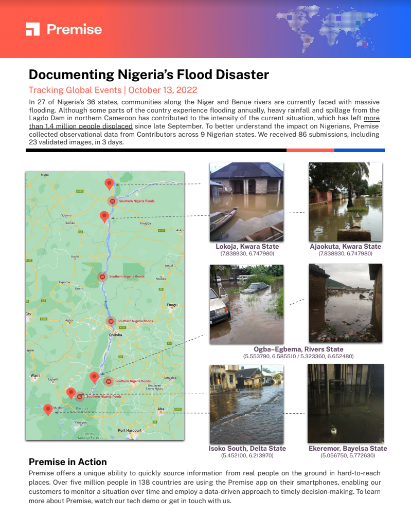 Documenting Nigeria’s Flood Disaster Premise