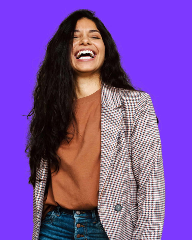 Happy girl with learning Happy girl with learning