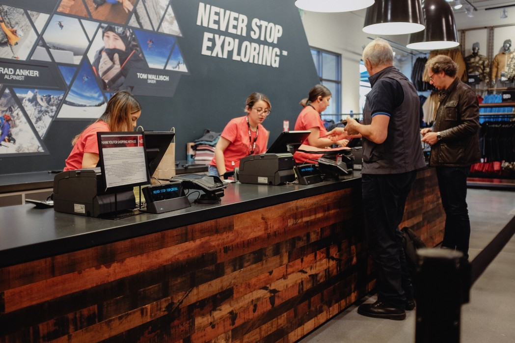 crowd of people mystery shopping